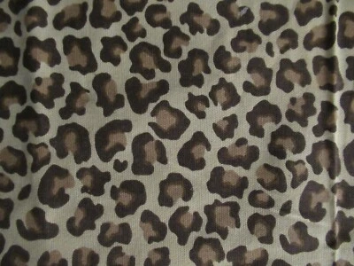 Cheetah Jaguar Leopard Kalahari Dessert Home Seasons Cotton Fabric 16" X 44" W - Image 1 of 4