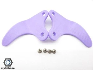 PS4 Paddles SHARK, VIOLETT/Lila, orig.**my3dbase**+Schrauben/screws - Picture 1 of 1