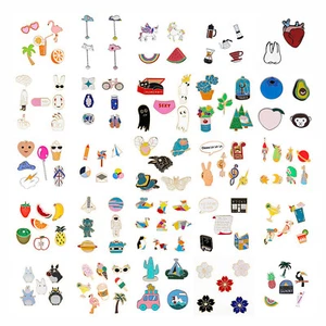 Cartoon Enamel Badge Brooch Lapel Pins Set for Clothing Bags Jackets Accessory - Picture 1 of 161