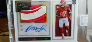 2019 Panini One Mecole Hardman JR RPA Awesome Patch 10/10 KC Chiefs - Picture 1 of 6