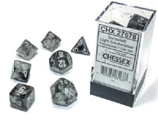 Various CHX27890 D6 DND Dice Set-Chessex D&D Dice-12mm Lustrous Slate and White Plastic Polyhedral Dice Set-Dungeons and Dragons Dice Includes 36 Dice 