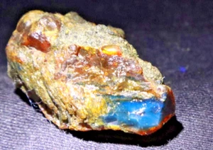 Exquisite Natural Dominican Clear Sky Blue Amber Rough Specimen 34mm 7.5g - Picture 1 of 8