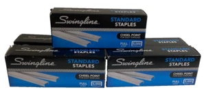 Lot of 4 Swingline Standard Staples 1/4" Length 210 Per Strip 5,000 Count NEW - Picture 1 of 3