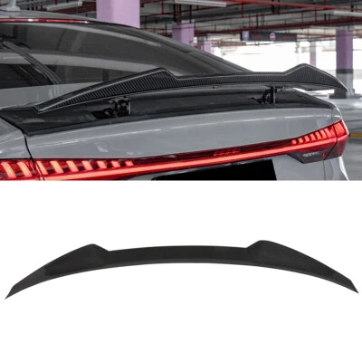 For 2012-2018 Audi A7 S7 RS7 Real Carbon Fiber Rear Trunk Lid Wing Spoiler Lip - Image 1 of 4