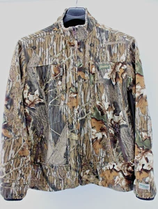 GAMEHIDE MEN'S LARGE MOSSY OAK HYPER FLEECE WEATHER PROOF HUNTING JACKET - Picture 1 of 14