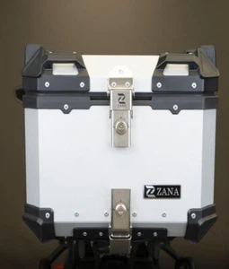 ALUMINIUM TOP BOX SILVER 45 L. FIT FOR ROYAL ENFIELD NEW HIMALAYAN 450 - Picture 1 of 6