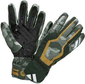ROCKBROS Cycling Gloves Winter Touch Screen Bike Thermal Warm Full Finger Glove - Picture 1 of 7