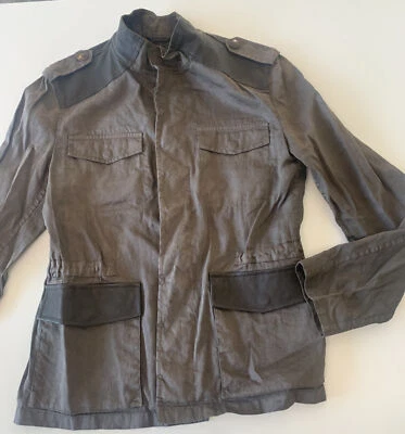 全新带标签。 Etro男式夹克。 皮革和亚麻。 — 第 1/4 张图片