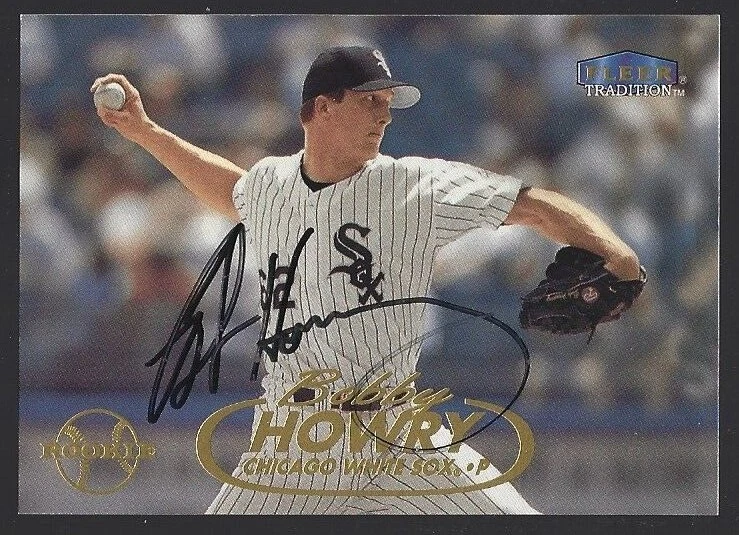 1998 Fleer Tradition Update Bobby Howry #U91 IP autograph signed card - Image 1 of 1