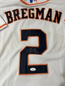 Alex Bregman Houston Astros Custom Signed Autographed Jersey JSA COA - Picture 1 of 7