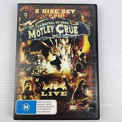 Motley Crue DVD Live Carnival of Sins 2005 2 Disc Set R2 R4 R5 - Image 1 of 4