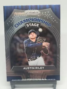 2022 Panini Prizm Baseball Championship Stage Austin Riley Insert #CS-5 Braves - Picture 1 of 2