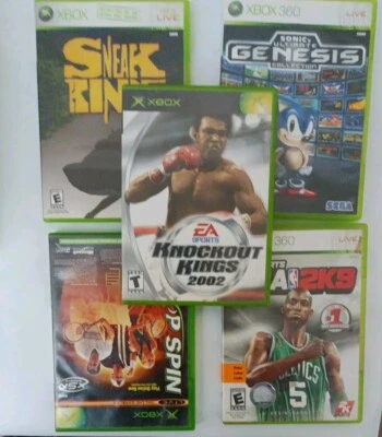  Microsoft Xbox And Xbox360 Video Games 5pc Lot   All Complete With Manuals - Image 1 of 4