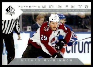 2018-19 SP AUTHENTIC MOMENTS Nathan MacKinnon Colorado Avalanche #112 - Picture 1 of 2