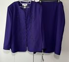 St Anthony Evening NEW Purple Suit Blazer Jacket skirt Size women’s 24W 24 Plus