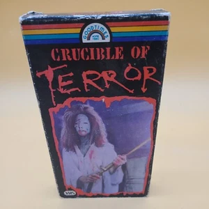 CRUCIBLE OF TERROR VHS 1985 Horror Film Mary Maude Tested SOLID NO Mold - Picture 1 of 3