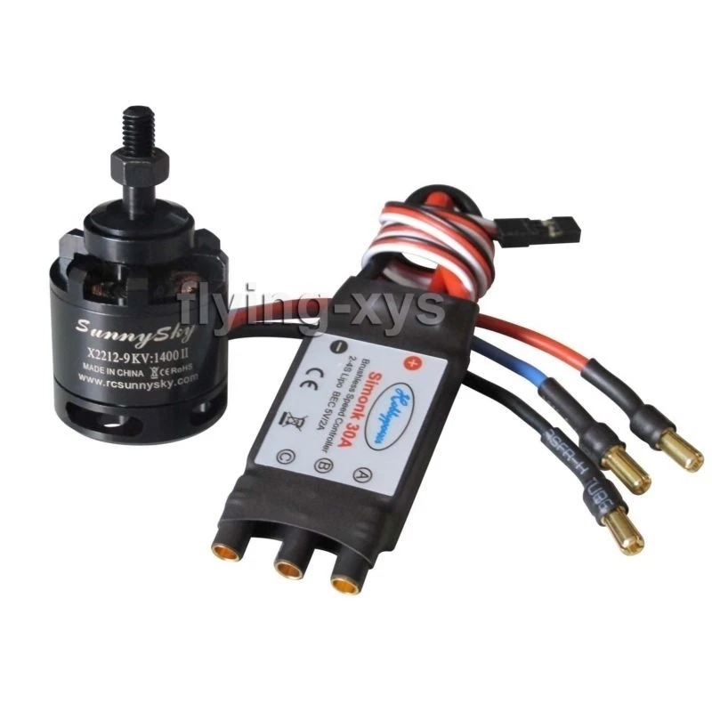 Motor sin escobillas Sunnysky X2212-9 1400KV y SimonK 30A ESC para RC Multicopter 550 Foto 1 de 3