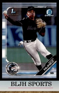 2019 Bowman Draft #BDC-141 Nasim Nunez Miami Marlins Refractor RC (1H6) - Picture 1 of 2