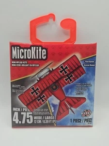 MicroKite Mini Micro Mylar Kite Red Baron 4.75" Beach Toy X-Kites NEW - Picture 1 of 2