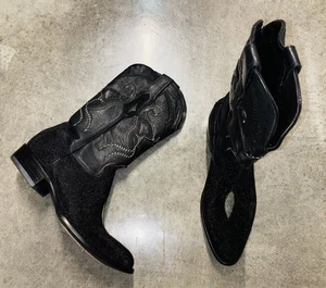 Cuadra Black Stingray Herren Größe 10 Cowboystiefel  - Bild 1 von 16