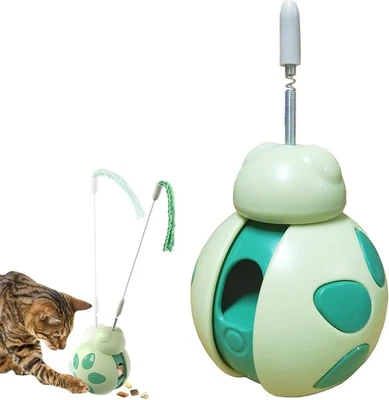 JWTEEE Interaktives Katzenspielzeug Seilspielzeug für Katzen , Katzenfutterspender