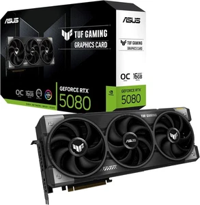 ASUS TUF Gaming GeForce RTX 5080 16GB GDDR7 OC Edition Gaming Graphics Card New! - Picture 1 of 18