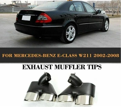 Silenciador trasero de tubo de escape para 02-08 Mercedes Benz Clase E W211 E350 E500 Foto 1 de 4
