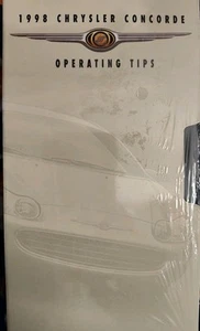 Operating Tips 1998 Chrysler Concorde VHS RARE Vintage Dealership How-To - Picture 1 of 3