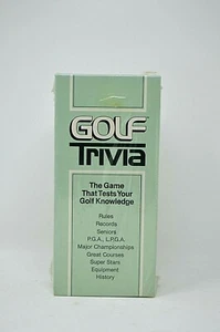 Trivia Golf Il Gioco Che Mette Alla Prova La Tua Conoscenza Golf Regole Record Nuovo con Scatola Sigillato - Foto 1 di 1