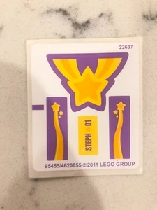 LEGO STICKER SHEET for 3183 Stephanie's Cool Convertible, New & Genuine - Picture 1 of 1