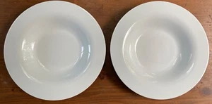 * Set of 2 * Rosenthal Studio Linie Moon Rimmed White 9.25” Soup Pasta Bowl - Picture 1 of 8