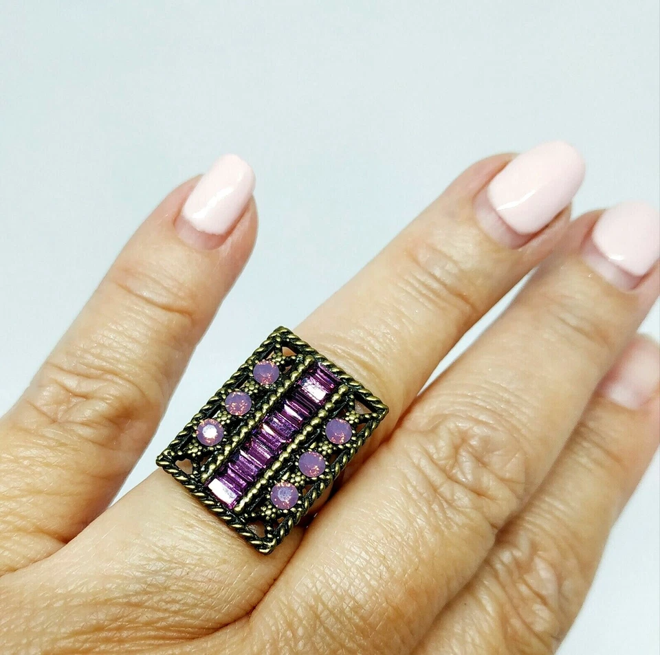 Precioso cristal púrpura Michal Negrin talla única para mujer. Foto 1 de 4