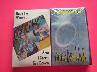 2 Geezinlaws cassette singles Copenhagen/Help I'm Whiteand Can't Get Down NEW - Image 1 of 3