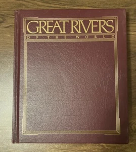 Große Flüsse der Welt von Nat'l Geographic Gold vergoldet 1984 Couchtisch Buch - Bild 1 von 4