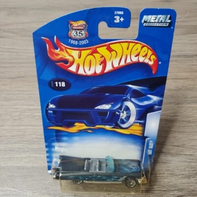 Hot Wheels CARD ERROR 2002 Hot Wheels '59 Cadillac #208 - Image 1 of 4