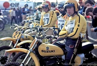 2 VINTAGE Suzuki Works sticker TM RM RA RN75 RH 125 250 400 465 500 DeCoster - Image 1 of 4