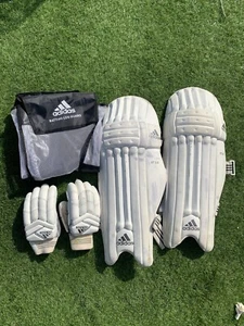 Adidas Xt 3.0 Cricket Pads & XT 1.0 Batting Gloves Set Mens Right Handed - Picture 1 of 22