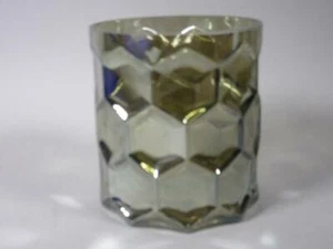 Schönes Dekoglas "hurricane diamondcut luster" (grey) neuw. NWHA1280 - Picture 1 of 3