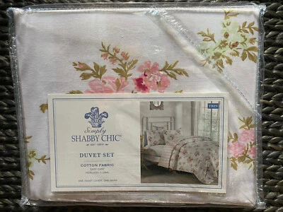 Rachel Ashwell Simply Shabby Chic Twin Cotton Fabric 2pc Duvet Sham Set - Image 1 of 4