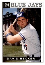 1994 Medicine Hat Blue Jays Sports Pro #10 David Becker Elder Cincinnati Ohio OH