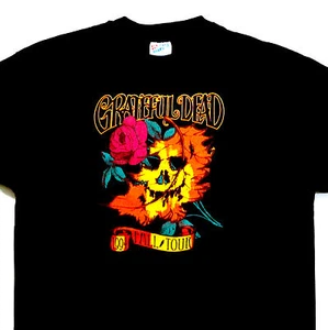 Grateful Dead Shirt T Shirt Vintage 1994 Fall Tour Face Autumn Leaves Rose GDM L - Picture 1 of 11