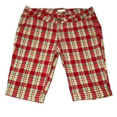 BERMUDAS ROJAS BLANCAS A CUADROS TALLA 15 VINTAGE Y2K POLO SUR VERANO MUJER Foto 1 de 4