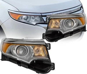 Headlight Assembly Compatible With Ford Edge 2011-2014 Driver & Passenger Side - Picture 1 of 15