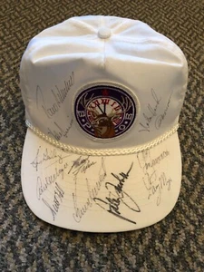 SIGNED PGA Golf Tour Champions Hat Larry Mize, Hale Irwin, Mediate, Woosnam - Picture 1 of 10