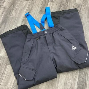 GERRY Stretch Waist Grey Snow Ski Pants w/ Suspenders Youth Size Large 14-16 - Picture 1 of 9