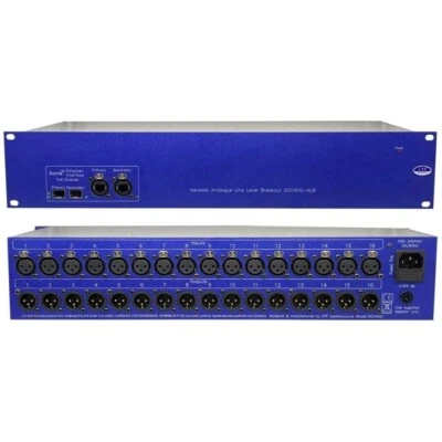 CTP SYSTEMS DIO1600 16 x 16 XLR Dante Enabled Line Level Interface - Image 1 of 3