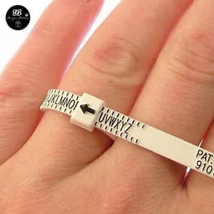 UK Ring Sizer Measure Finger Gauge For Wedding Ring Band Engagement Ring sizer - Picture 1 of 5