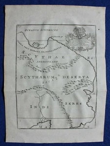 ANCIENT SCYTHIA, CENTRAL ASIA, original antique map, POMPONIUS MELA, 1789 - Picture 1 of 3