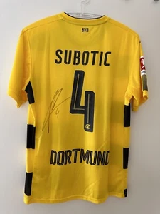 Borussia Dortmund BVB Streichholz Trikot Testspiel 2017/2018 Neven Subotic - Bild 1 von 12