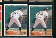 Lot (2) 2006 Multi-Ad #4 Josh Appell Hagerstown Suns (CA57) SWSW6 